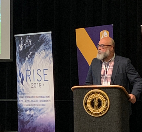 Cecilio Ortiz García, NCSE Senior Fellow, RISE, speaking at the RISE 2019 Conference.